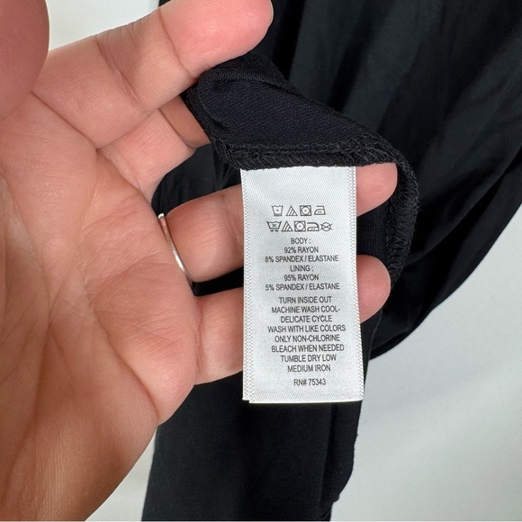 Cynthia Rowley NWT Black Knit Sleeveless Midi Dress Size Large - Picture 5 of 5